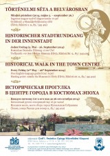 Történelmi séta a belvárosban Hévíz plakát