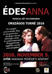 Édes Anna musical országos turné Győr plakát