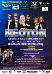 Neoton Familia szuperkoncert Cegléd plakát
