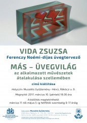 Vida Zsuzsa - MÁS-ÜVEGVILÁG Hévíz plakát