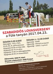 Szabadidős lovasverseny Cegléd plakát