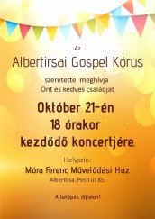 Albertirsai Gospel Kórus Koncertje Albertirsa plakát