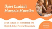 Újévi Családi Mazsola Muzsika Cegléd plakát