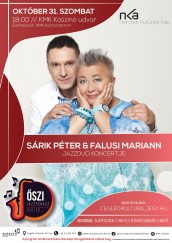 Sárik Péter és Falusi Mariann jazzduó koncertje Cegléd plakát