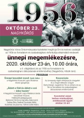 Október 23.-i megemlékezés Nagykőrös plakát