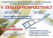V. Ceglédi Filmfesztivál Cegléd plakát
