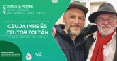Csuja Imre és Czutor Zoltán zenés, irodalmi estje Cegléd plakát