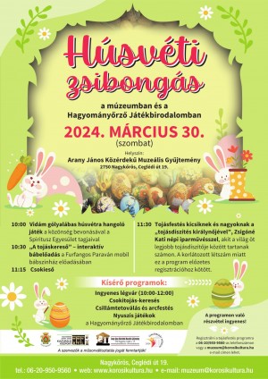 Húsvéti zsibongás Nagykőrös plakát