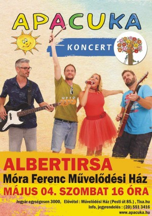 Apacuka koncert Albertirsa plakát
