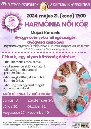 Harmónia Női Kör Nagykőrös plakát