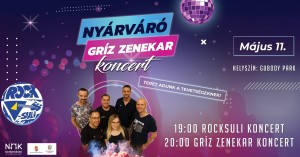 Nyárváró Gríz zenekar koncert Cegléd plakát
