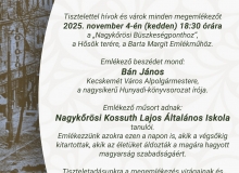 Emlékezzünk együtt november 4-én!