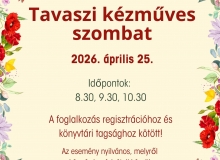 Tavaszi kézműves szombat