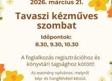 Tavaszi kézműves szombat
