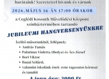 70 éves jubileum Cegléden