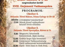 XVIII. GERJEMENTI VADÁSZNAPOK