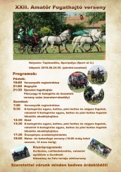 XXII. Amatőr Fogathajtó Verseny Tápiószőlős plakát