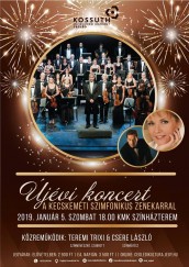 Újévi koncert a Kecskeméti Szimfonikus Zenekarral Cegléd plakát