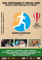 Őszi Városi Sportnap Cegléd plakát