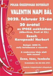 Valentin-napi Bál Albertirsa plakát