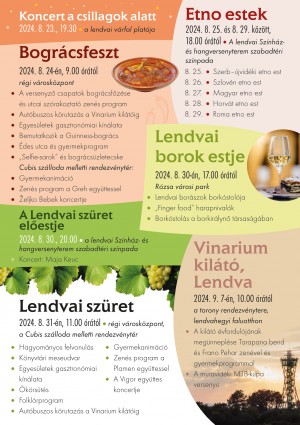 Vinarium kilátó, Lendva Lendva plakát