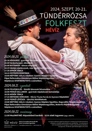 Tündérrózsa FolkFeszt Hévíz plakát