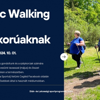 Nordic Walking túra szépkorúaknak Cegléd