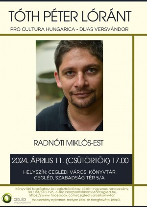 Radnóti Miklós-est Cegléd plakát
