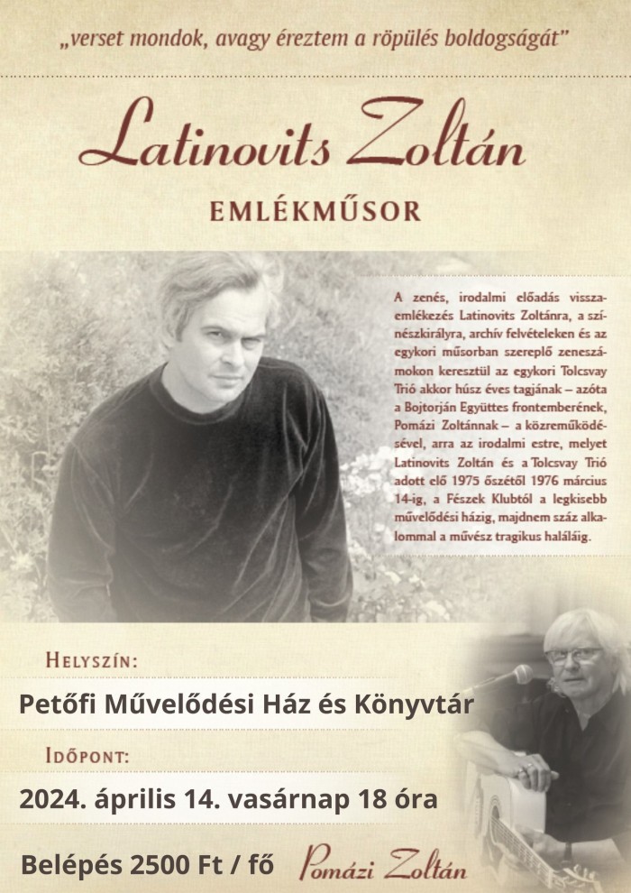 Latinovits Zoltán emlékműsor