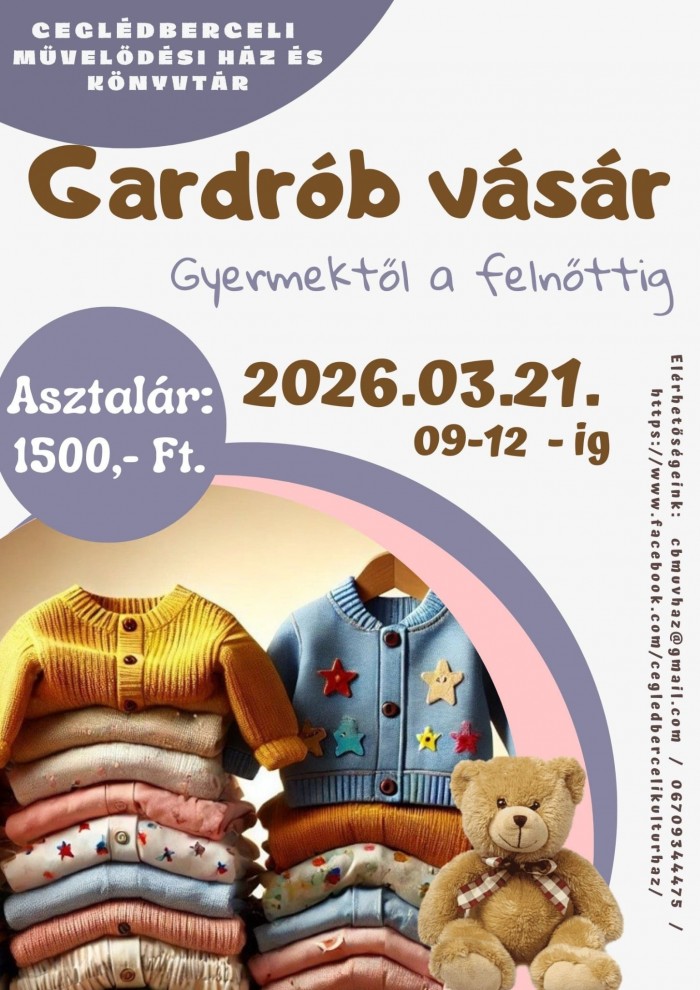 Gardrób vásár
