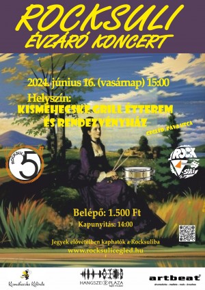 Rocksuli Cegléd Évzáró Koncert Cegléd plakát