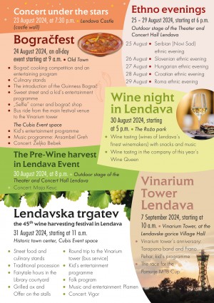 The Pre-Wine harvest in Lendava Event Lendava plakát