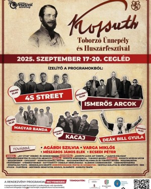 Kossuth Toborzó Ünnepély és Huszárfesztivál Cegléd plakát