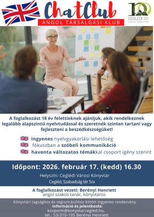 ChatClub Cegléd plakát