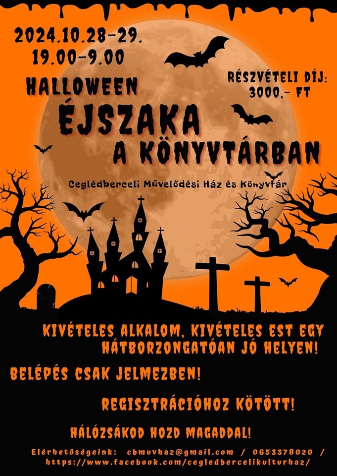 Halloween éjszaka a könyvtárban