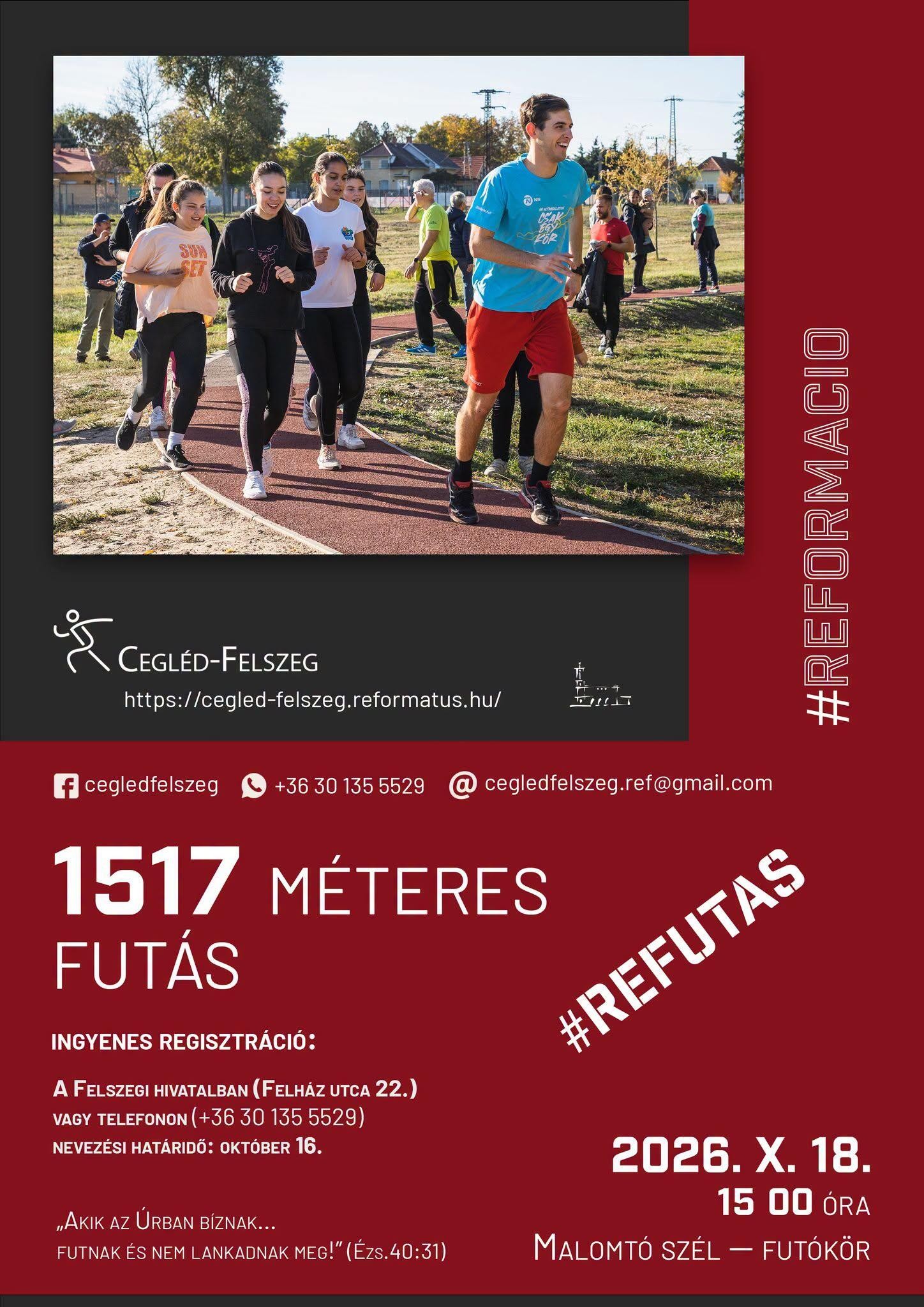 1517 méteres futás