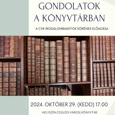 Gondolatok a Könyvtárban Cegléd