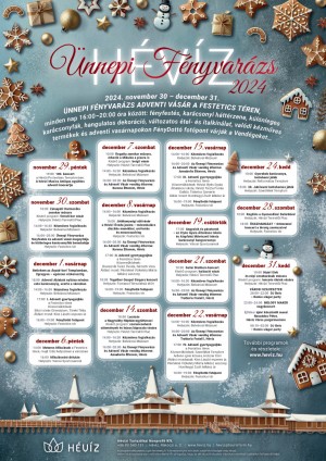 Ünnepi programok Hévízen Hévíz plakát