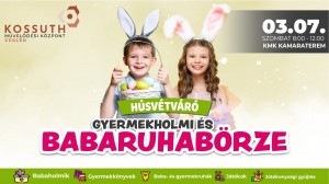 HÚSVÉTVÁRÓ GYERMEKHOLMI ÉS BABARUHABÖRZE Cegléd plakát