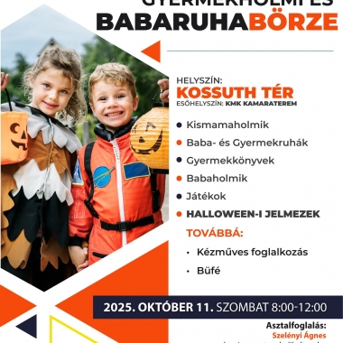 HALLOWEEN-I gyermekholmi és babaruhabörze Cegléd