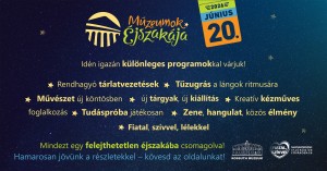 Múzeumok éjszakája Cegléd plakát