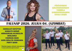 Falunap Csemő plakát