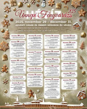 Ünnepi fényvarázs Hévízen Hévíz plakát