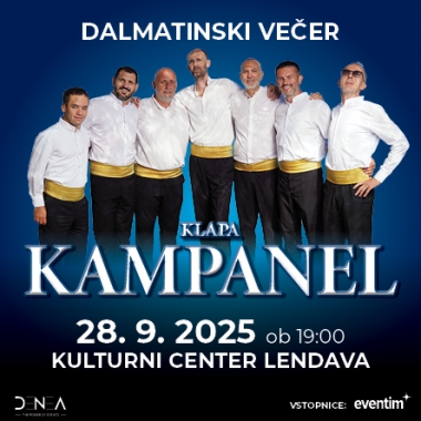 Dalmatinski večer s klapo Kampanel Lendava