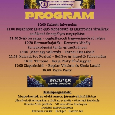 Ceglédberceli szüreti mulatság és Szeptember Feszt Ceglédbercel