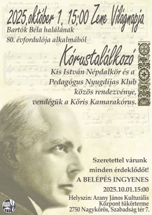 Zene Világnapja Nagykőrös plakát