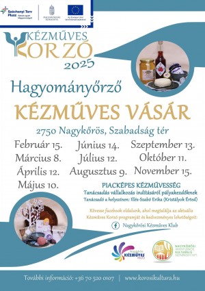 Kézműves Korzó Nagykőrös plakát
