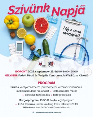 Szívünk napja Hévíz plakát