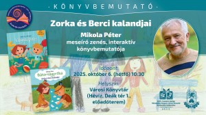 Könyvbemutató: Zorka és Berci kalandjai Hévíz plakát