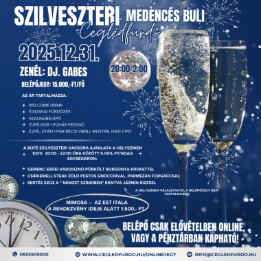 Szilveszter a Ceglédfürdőben Cegléd
